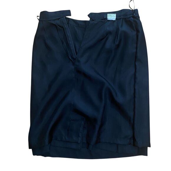 Vtg Albert Nipon Skirt Suit Womens S 6 Black White 90s Designer Blazer Timeless - Picture 14 of 16